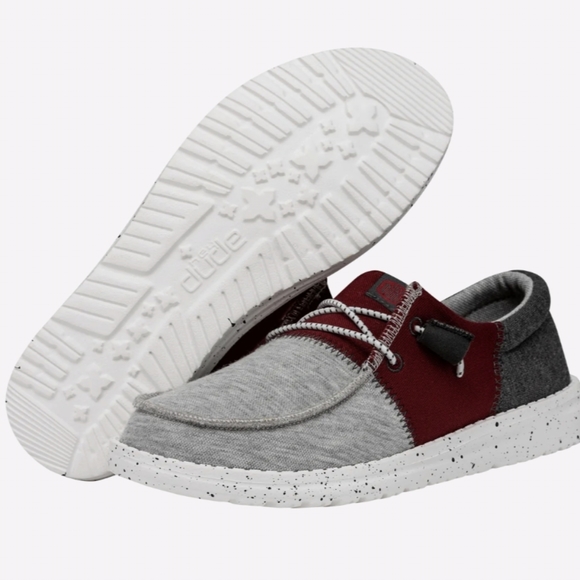 Hey Dude Wendy Tri Varsity  Crimson Casual Shoe - Picture 3 of 7